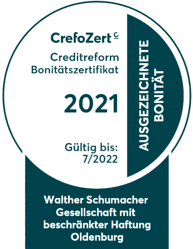 Schumacher New Work Zertifikat Creditreform Zertifikat